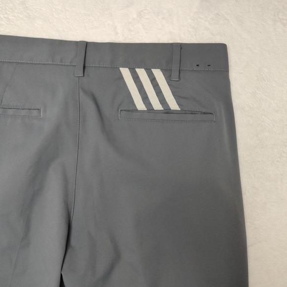 Adidas Pants Mens 32x32 Gray Golf Chino Slim Microfiber Polyester Pockets Flat - Picture 5 of 12